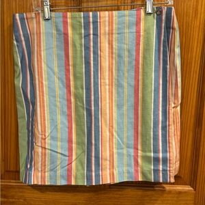 Vintage Liz Claiborne Lizsport Colorful Vertical Striped Stripes Skort, Size 16